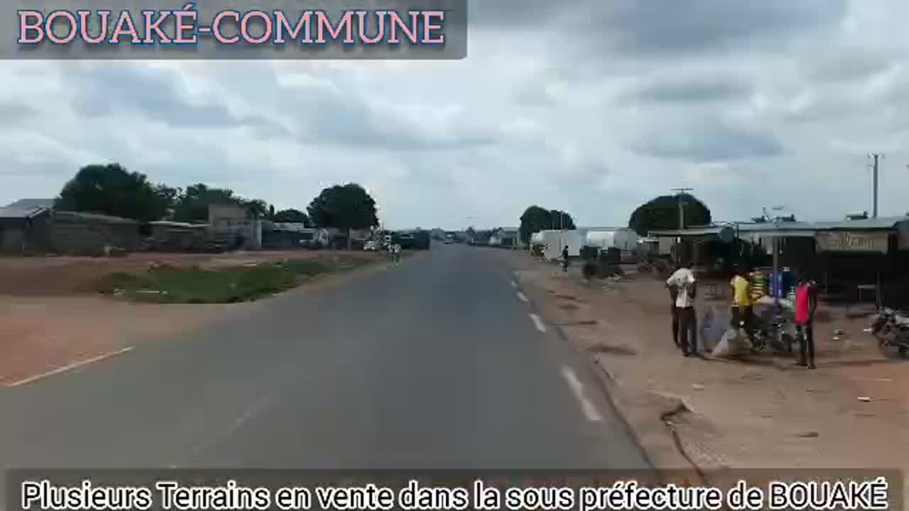 Terrain de 500 m² à vendre à Bouaké (après le corridor nord)