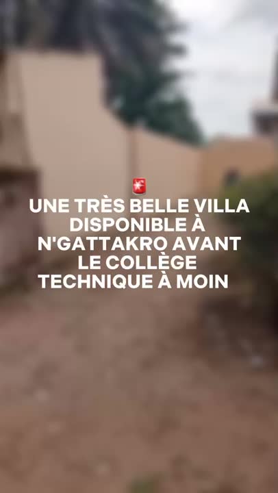 Villa 7 pièces à louer à N'Gattakro