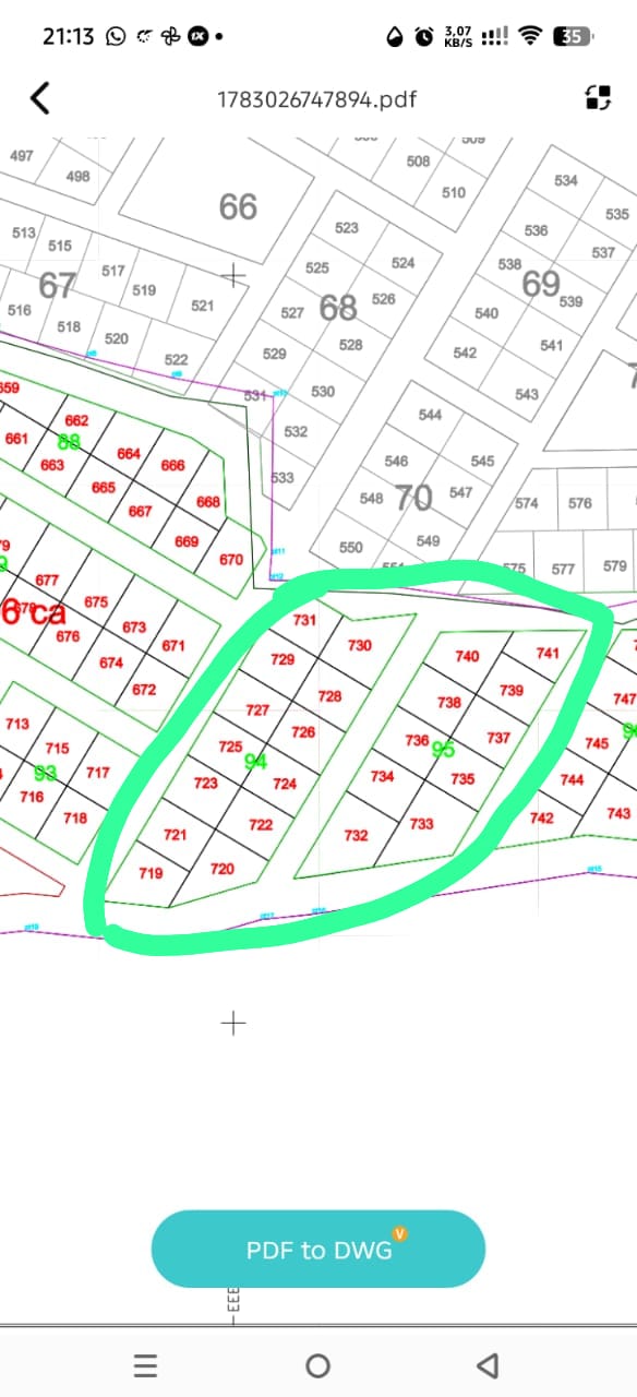 Terrain à vendre à Sahodi-Kan (Diabo) — 5 lots disponibles
