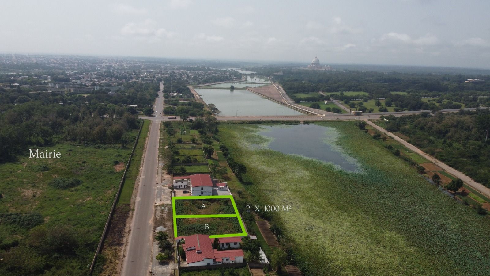Terrain de 1019 m² à vendre à Yamoussoukro (ACD disponible)