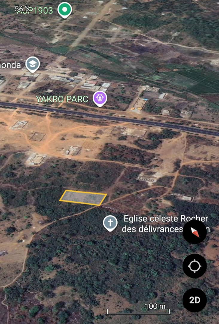 Terrain de 600 m² à vendre à Kpoussoussou (ACD disponible)