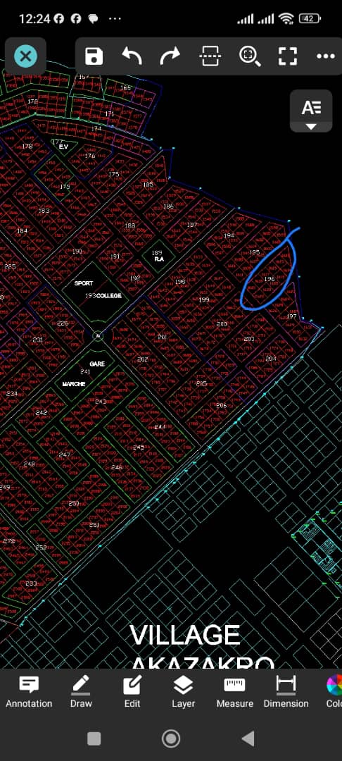 68 lots à vendre à Botro (extrait topo + attestation villageoise)