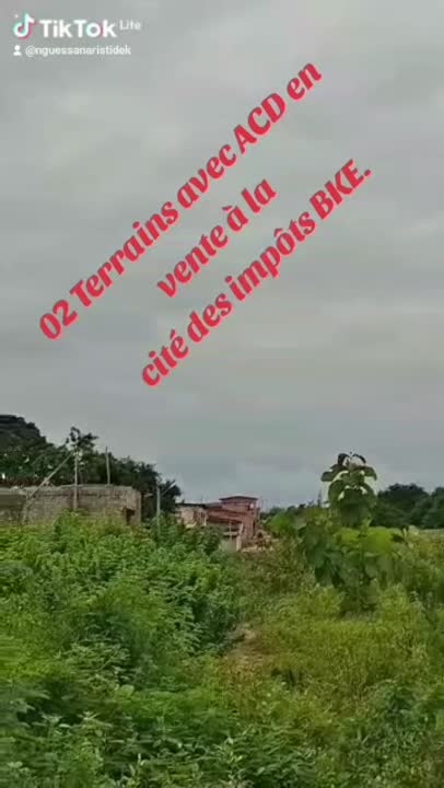 Terrain de 500 m² à vendre à la Cité des Impôts (ACD disponible)