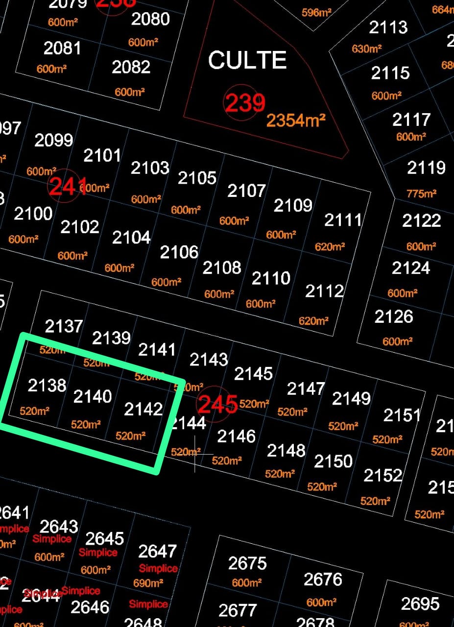 5 lots à vendre à Bouaké N'da Kro (zone en construction) 2