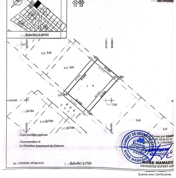 Terrain de 1000 m² à vendre à Assabou