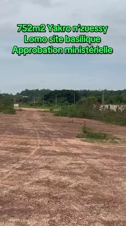 Terrain de 752 m² à vendre à Yamoussoukro N'Zuessy