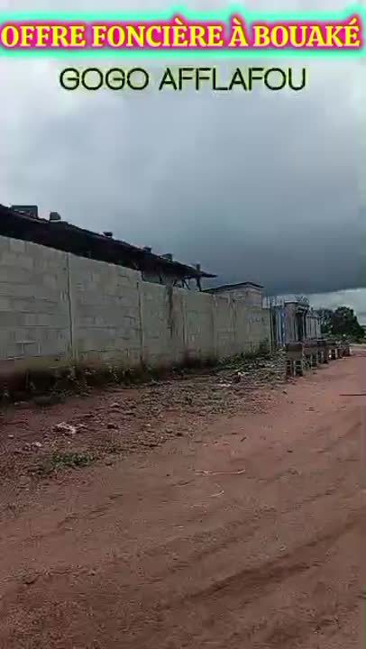 Terrain de 600 m² à vendre à Bouaké Gogo Afflafou