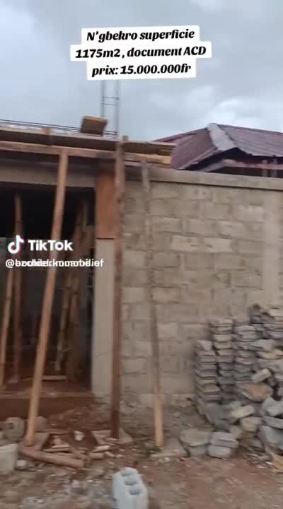 Terrain de 400 m² à vendre à Yamoussoukro N'Gokro (ACD disponible)