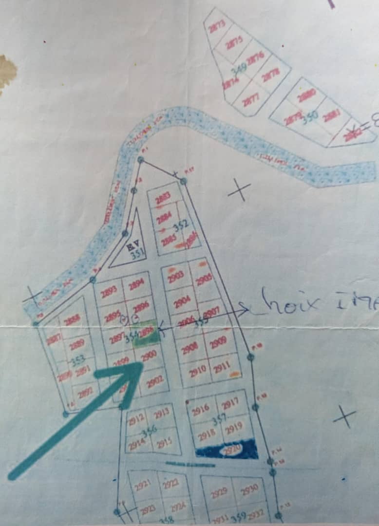 Terrain de 500 m² à vendre à Air France (attestation villageoise)