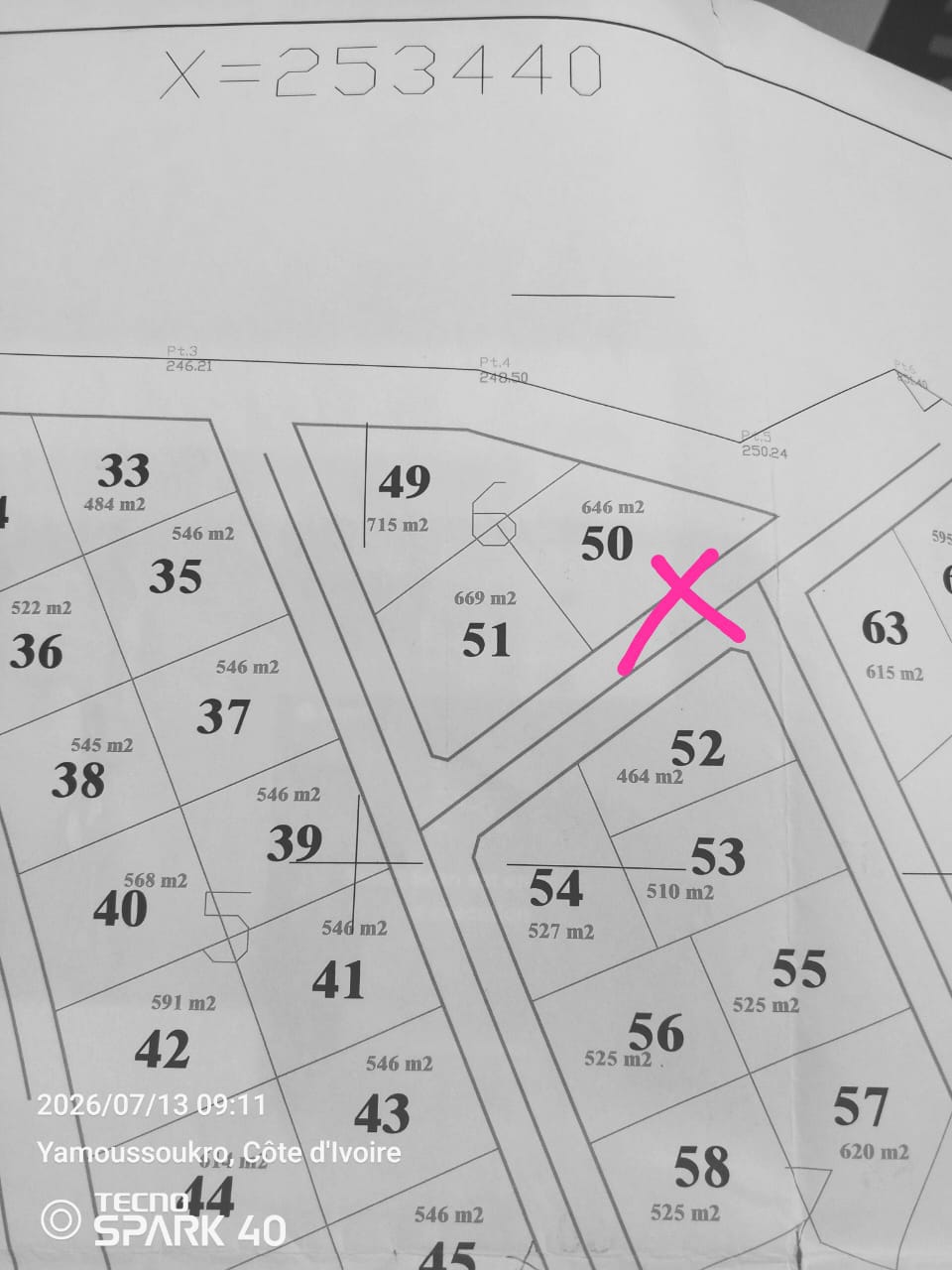 Terrain de 600 m² à vendre à Nanan Plateau (Yamoussoukro) 4
