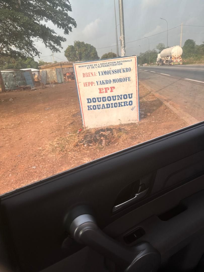 Terrain de 500 m² à vendre à Dougounou-Kouadiokro (Yamoussoukro)